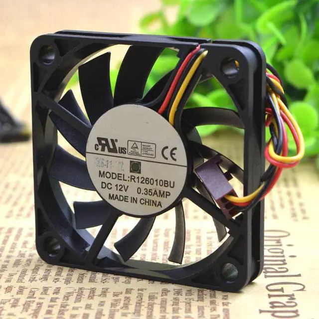 Main image of R126010BU 6010 6CM 12V 0.25A double ball big air volume fan