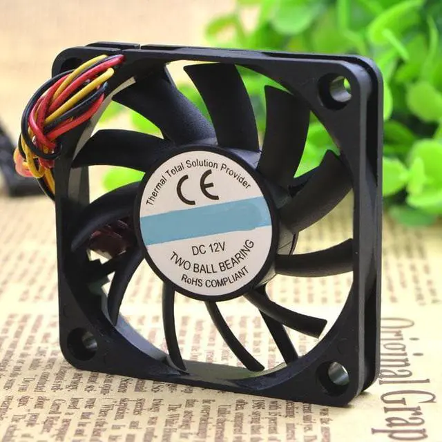 Alt view image 2 of 3 - R126010BU 6010 6CM 12V 0.25A double ball big air volume fan