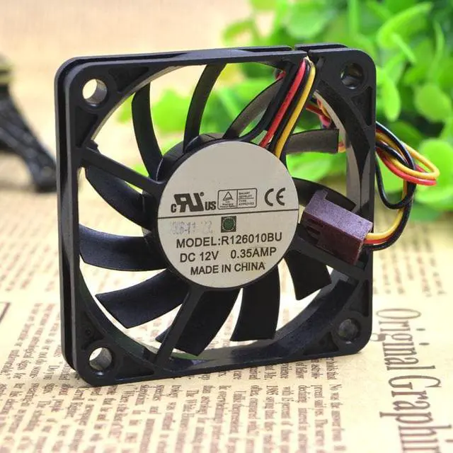 Alt view image 3 of 3 - R126010BU 6010 6CM 12V 0.25A double ball big air volume fan