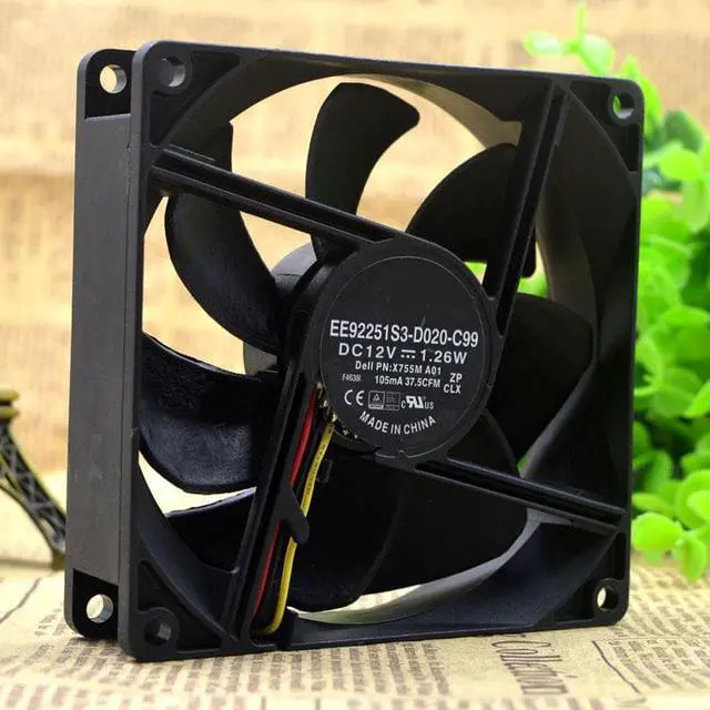 Alt view image 3 of 3 - EE92251S3-D020-C99 12V 9cm 9025 3-wire DC cooling fan