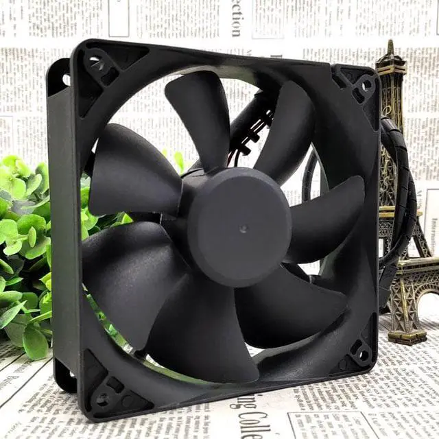 Alt view image 2 of 3 - The EEC0382B1-000C-A99 12038 24V 9.2W 2 wire cooling fan