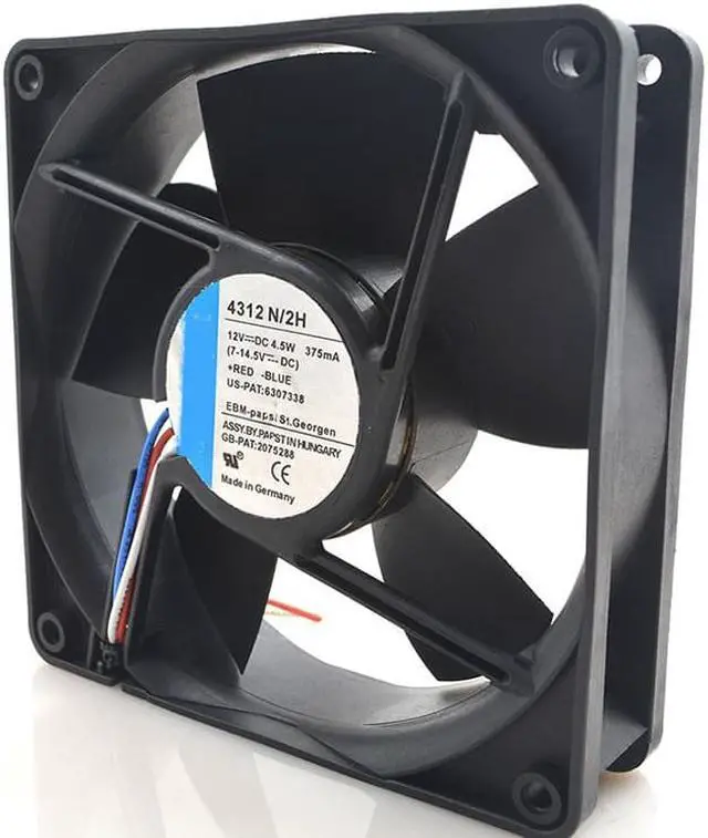 Alt view image 3 of 3 - TYP 4312 N/2H 12V 4.5W 12CM 12032 three-line chassis cooling fan