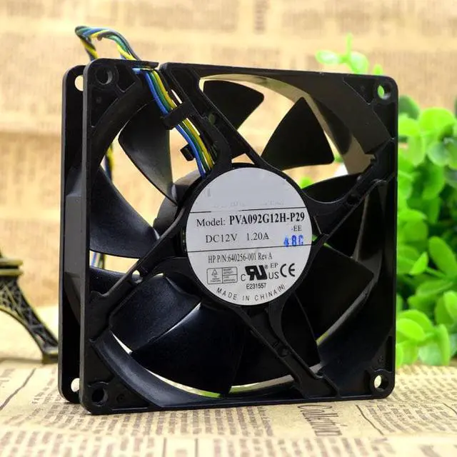 Alt view image 3 of 3 - 9025 9cm pva092G12H-P29-EE HP 640256-001 12V 4-wire cooling fan