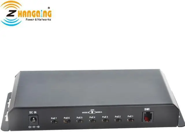 Alt view image 3 of 3 - 7+1 port gigabit Power over ethernet Passive POE switch 1 Uplink for WiFi Access Point, MikroTik, 24V 48V Devices