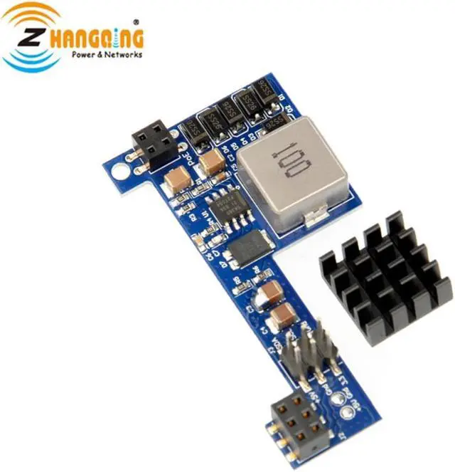 Alt view image 4 of 6 - POE-PiHat Passive PoE Raspberry Pi 3B+ or Pi 4 Power Over Ethernet PoE Hat With heat sink