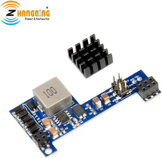 Alt view image 6 of 6 - POE-PiHat Passive PoE Raspberry Pi 3B+ or Pi 4 Power Over Ethernet PoE Hat With heat sink