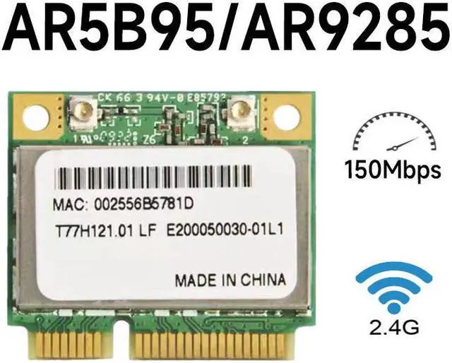 Main image of Atheros 9285 AR5B95 AR9285 802.11B/G/N 150Mbps Wlan Half Mini PCI-E WiFi Wireless Card For DELL ASUS ACER SONY Toshiba notebook