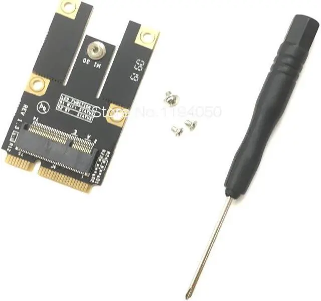 Main image of NGFF M.2 Key A Wifi Bluetooth Card to Mini PCI-E Converter Adapter for Intel 7260 7265 8260 8265 9260 9560 AX200