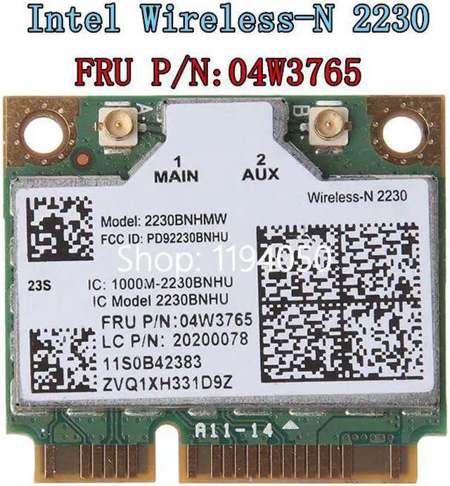 Main image of Wireless Network Card Bluetooth 4.0 Wifi N2230 300M Mini Pcie Card 04w3765 for Y400 Y500 B590 E430 Y410 Y430 K29Intel 2230