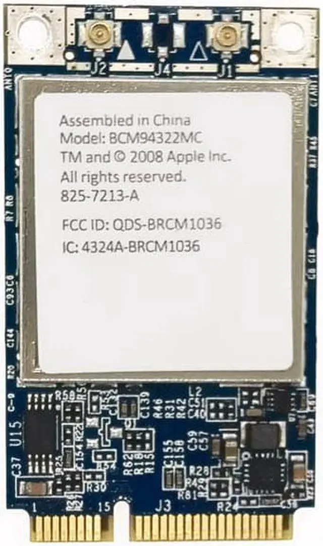 Alt view image 2 of 3 - Airport Extreme BCM94322MC Wireless WIFI Card For All  Pro MB988Z/A PCI-E wifi 300M