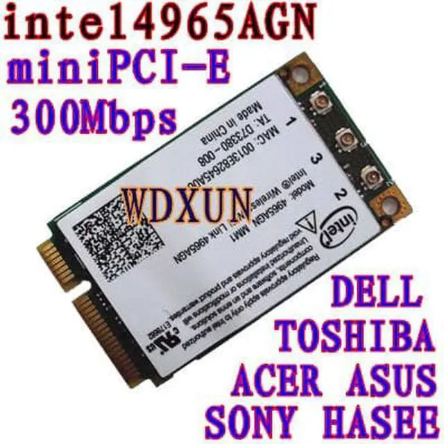 Main image of For Intel 4965 4965AGN Wireless N PCI-E Card for  D420 D430 D520 D530 D620 1520 1530 E1705 1730 E1505 D630