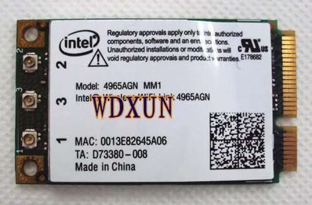 Alt view image 2 of 3 - For Intel 4965 4965AGN Wireless N PCI-E Card for  D420 D430 D520 D530 D620 1520 1530 E1705 1730 E1505 D630