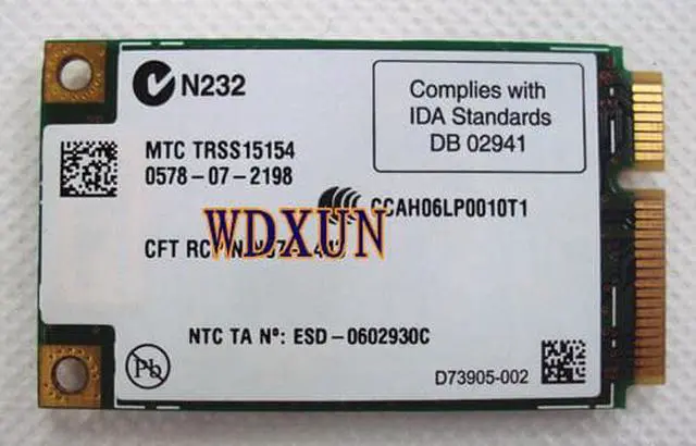 Alt view image 3 of 3 - For Intel 4965 4965AGN Wireless N PCI-E Card for  D420 D430 D520 D530 D620 1520 1530 E1705 1730 E1505 D630