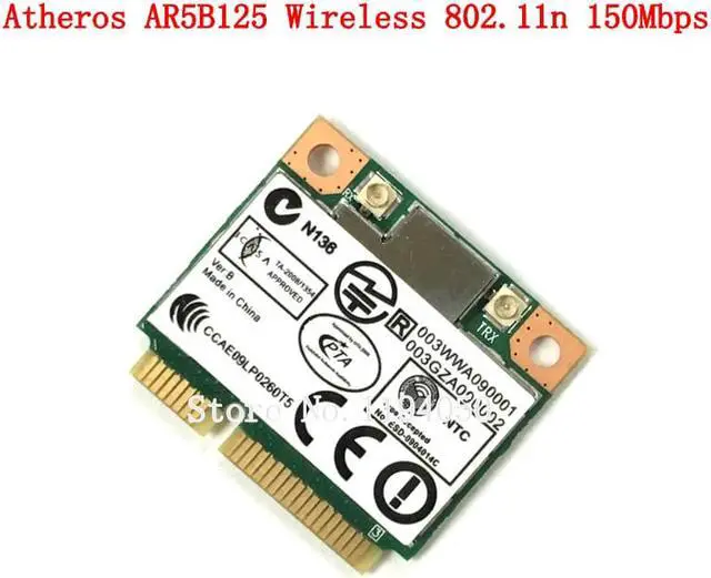 Alt view image 2 of 6 - notebook computer  Wlan adapter Atheros AR5B125 wireless 802.11n 150Mbps Wifi half mini PCI-E CARD