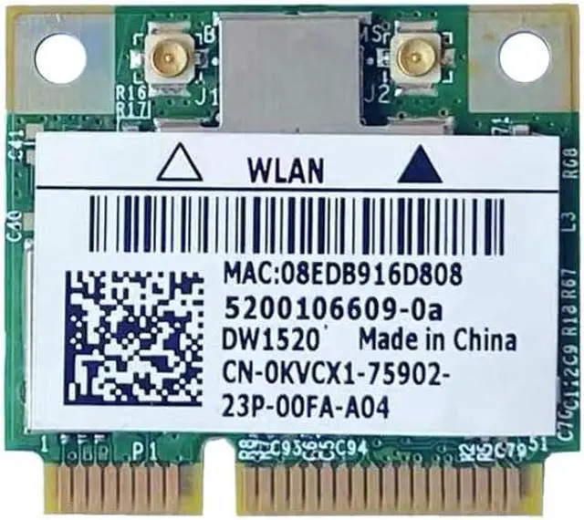 Alt view image 3 of 3 - MINI PCI-E WIFI Card DW1520 BCM4322 Wireless AGN Broadcom BCM94322HM8 Lfor DELL