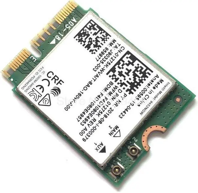 Alt view image 3 of 6 - AC 9462 WIFI 433Mbps wireless AC dual-band Wifi card adapter Intel 9462NGW NGFF M.2 key E with Bluetooth 5.0 card