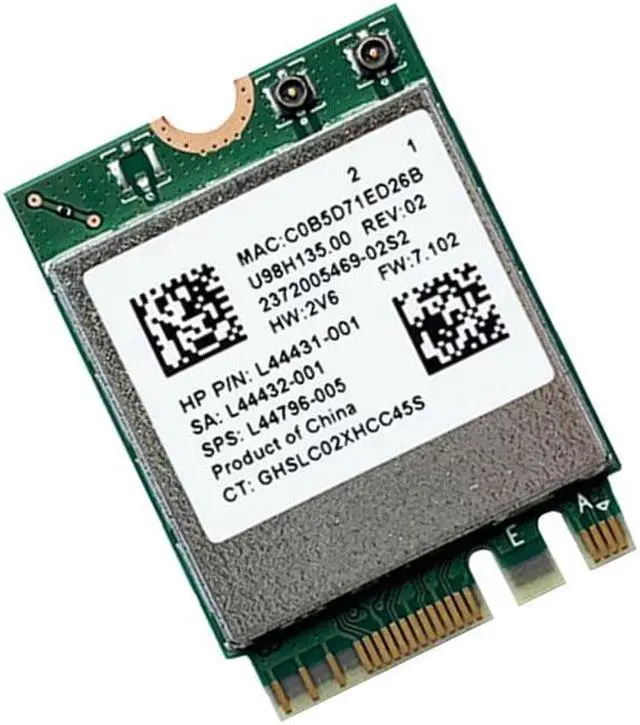 Alt view image 3 of 3 - Wirecard rtl8822ce dual band 802.11ac 867Mbps m.2 wifi card mudule + bluetooth 5.0 network card