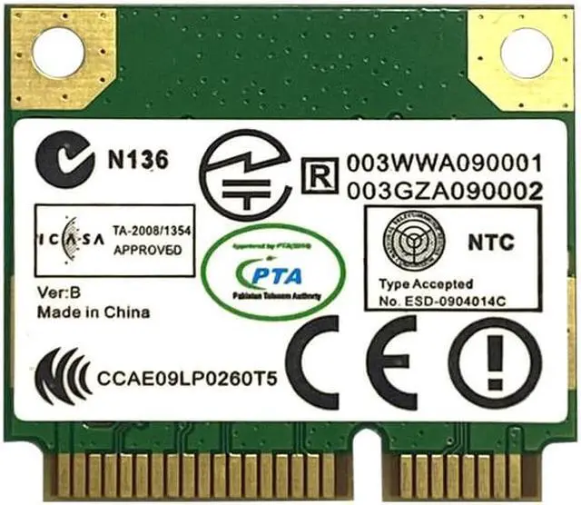 Alt view image 3 of 3 - RTL8822CE 1200Mbps Dual Band 2.4G/5G 802.11AC WiFi Card Network mini PCIe Card Bluetooth 5.0 Support Laptop PC Windows 10 win 11