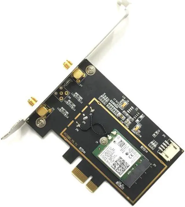 Alt view image 2 of 3 - Wireless-AC 8265 867Mbps 802.11 AC Dual Band Desktop WiFi Adapter PCI Express Card for Intel 8265AC 5GHz WiFi + Bluetooth 4.2
