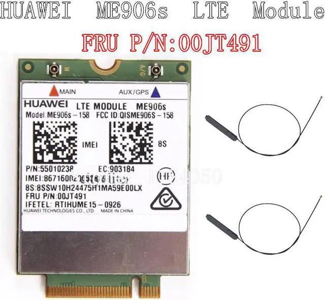 Main image of Huawei ME906S ME906S-158 FRU 00JT491 00JT491 LTE M.2 Qualband FDD LTE 4G Module Thinkpad T460 L460 P50s T560 X260 X1 Ca