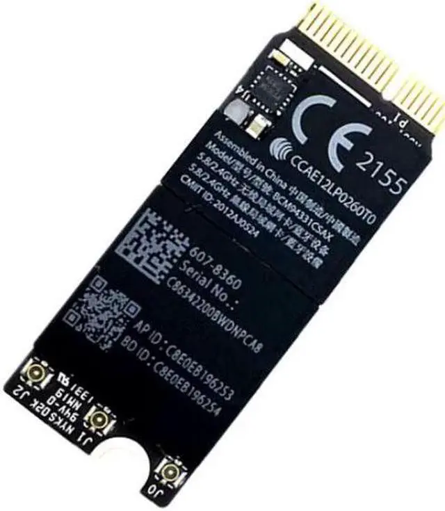 Alt view image 2 of 3 - Broadcom Bcm94331csax Bcm94331csdax Bcm4331 Bluetooth Wireless Wifi Card Module 802.11 N for Laptop A1398