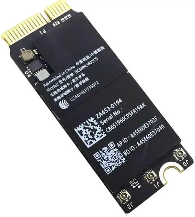 Alt view image 2 of 3 - Broadcom BCM94360CS BCM94360CSAX Wifi Airport Card 802.11ac for Macbook Pro Retina A1425 A1502 A1398 Bluetooth 4.0  2.4G 5G