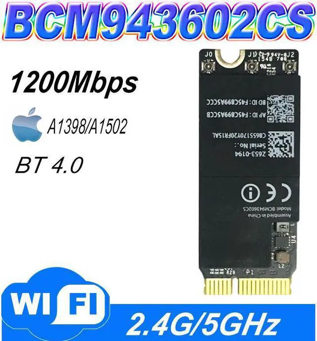 Main image of Broadcom BCM943602CS 1750Mbps 802.11AC WiFi Adapter with Bluetooth 4.0 BCM43602CS A1425 A1502 A1398 WIFI CARD WLAN