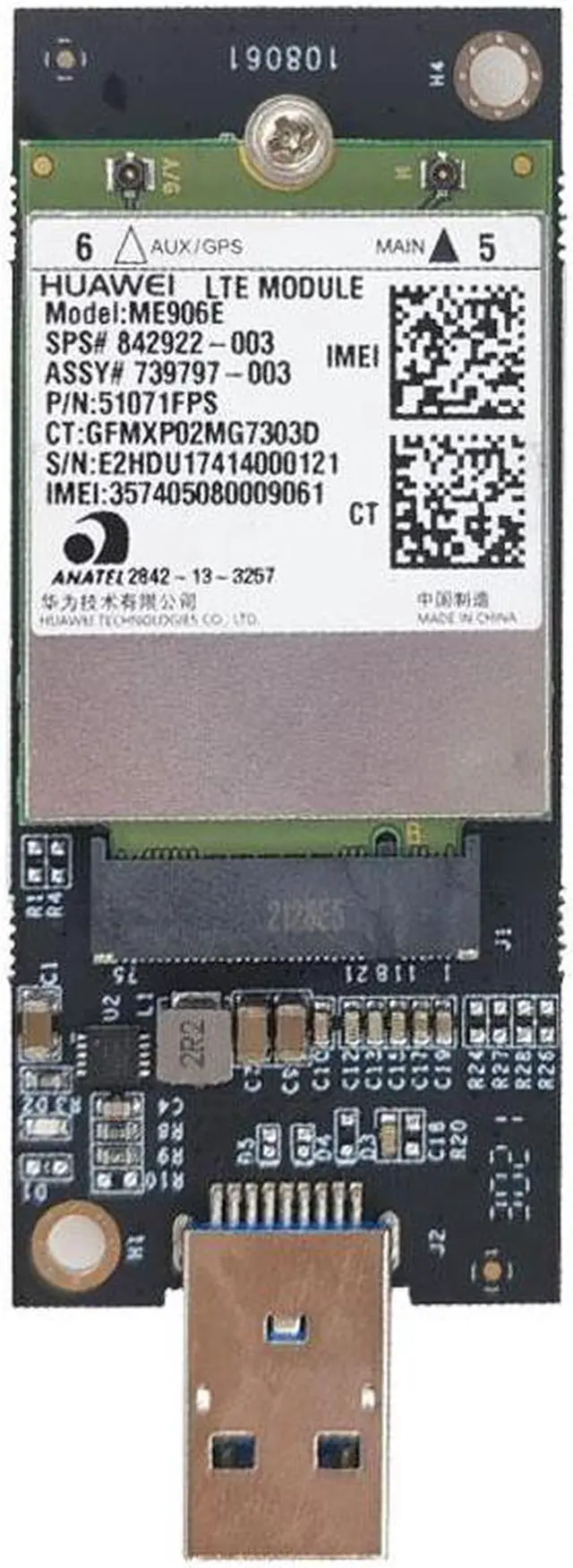 Alt view image 2 of 2 - USB3.0 external module HUAWEI ME906E 4G LTE module USB module 3G network card