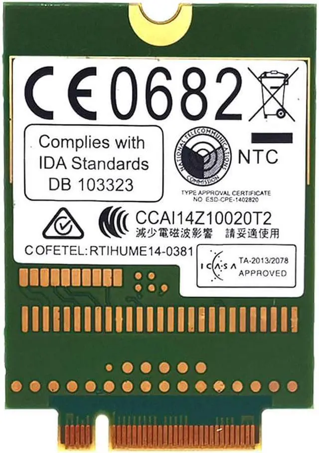 Alt view image 3 of 3 - HUAWEI ME936 4 G LTE module NGFF WCDMA quad-band EDGE / GPRS / GSM Penta-band DC-HSPA + / HSP WWAN CARD