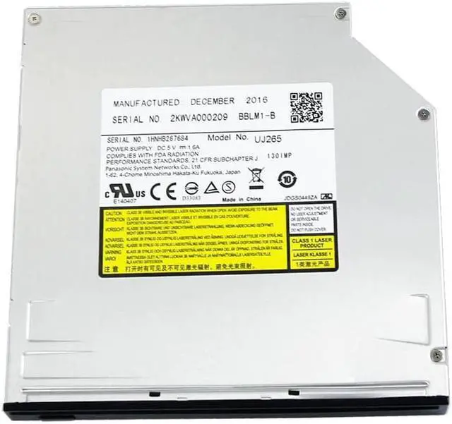 Alt view image 2 of 3 - UJ-265 SATA slot, Blu-ray burner, slot, laptop internal Blu-ray burner SATA 12.7mm BD burner drive