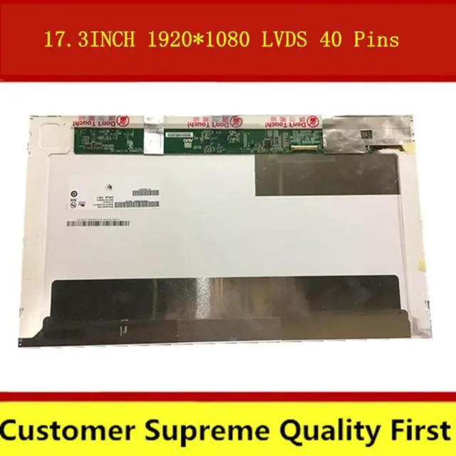 Main image of 17.3"LED SCREEN B173HW02 V.0 V.1 LP173WF1 TLB2 TLA2 N173HGE-L21 N173HGE-L11 B173HW01 V1 B173HW01 V0 1920*1080 40PINS