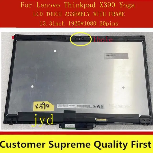 Main image of X390 Yoga LCD Screen Panel 02HM857 02HM858 02HM859 5M10V24625 02HM861 02HM862 For Lenovo Yoga X390 Display FHD