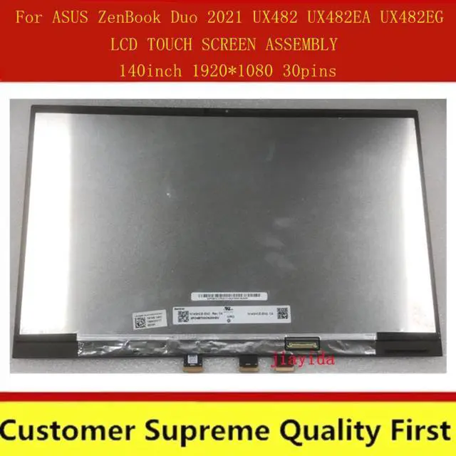 Main image of 14-inch 1920*1080 30pins display For ASUS ZenBook Duo 2021 UX482 UX482EA UX482EG LCD touch screen assembly