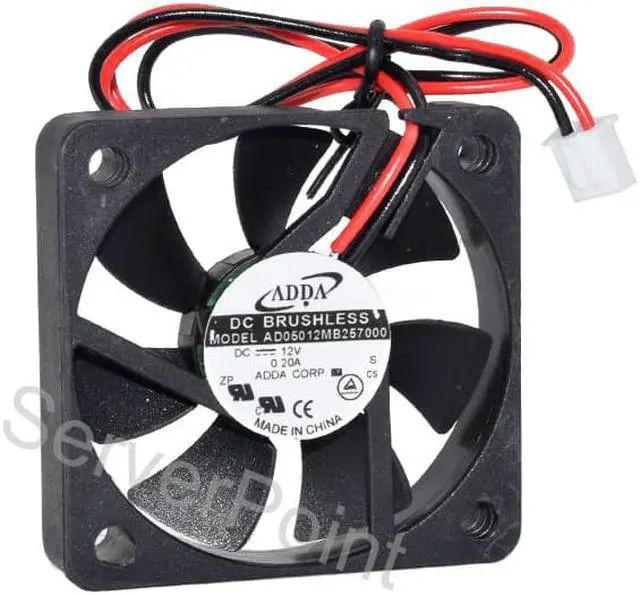 Alt view image 2 of 3 - For ADDA AD05012MB257000 50*50*25MM DC12V 0.20A 2-Pin Square Cooling Fan