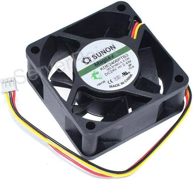 Main image of Genuine  KDE2406PTB3 DC 24V 2.4W 60x60x25mm 3-Pin Inverter Cooling Fan