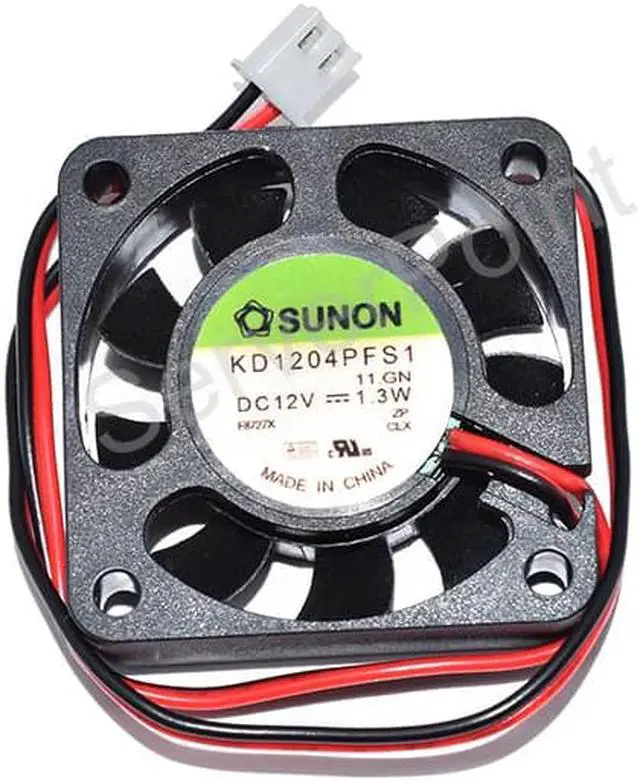 Alt view image 3 of 4 - Kd1204pfs1 4010 4cm 12V 1.3W two wire large air volume cooling fan