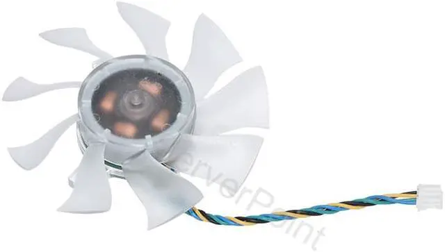 Alt view image 3 of 3 - For Y.S.TECH YD128015EL YD128015HL  0.46A  DC12V  4-Wires Graphics Card Cooling Fan For GTS250 HD4870