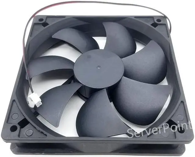 Alt view image 2 of 2 - FD1212-S3142E DC 12V 0.32A 2 Wires 12025 12cm  Oil Bearing Chassis Cooling Fan 120*120*25mm