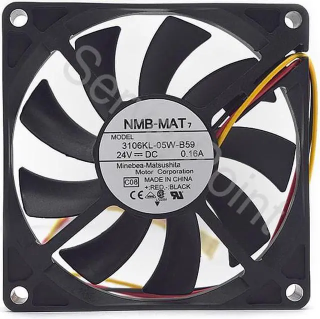Main image of For NMB 3106KL-05W-B59 8015 8CM 24V 0.16A three-wire inverter cooling fan