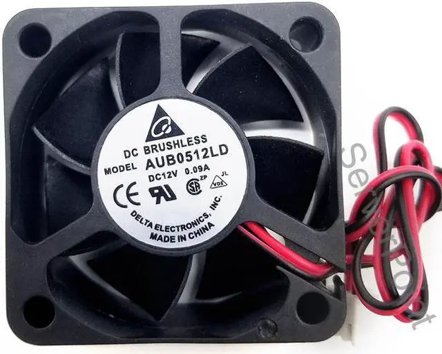 Main image of authentic AUB0512LD DC 12V 0.09A connector 50mm server cooling fan 50x50x20mm