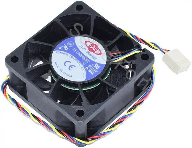 Main image of DF126025BU  DC12V 0.80A 60x60x25mm 4-Pin Square Server Cooling Fan