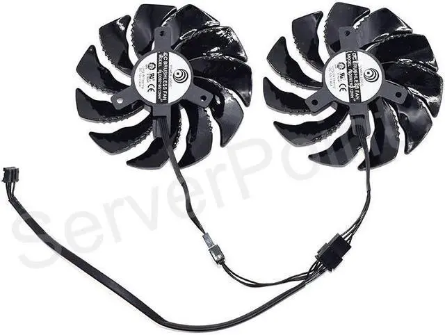 Main image of PLD09210S12HH DC 12V 0.40A 4-Wire A Pair 2PCS Graphics Card Cooler Fans For Gigabyte GeForce GTX 1050 Ti RX 480 470 GTX 1060 G1