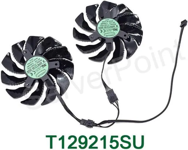 Main image of For GTX 1060 1070 GTX1060 GTX1070 Graphics Card Cooler Fan DC 12V 0.5A 12V Four Lines 2PCS A Pair Fan