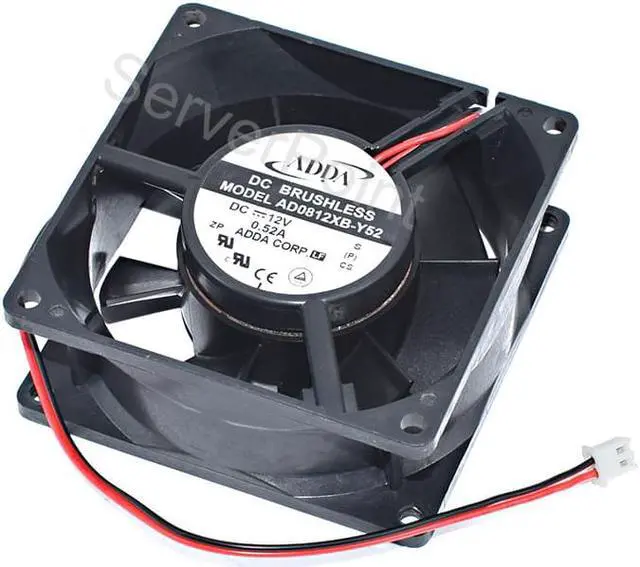 Main image of Genuine AD0812XB-Y52 DC12V 0.52A 80*80*32mm 2-Pin Square Cooling Fan