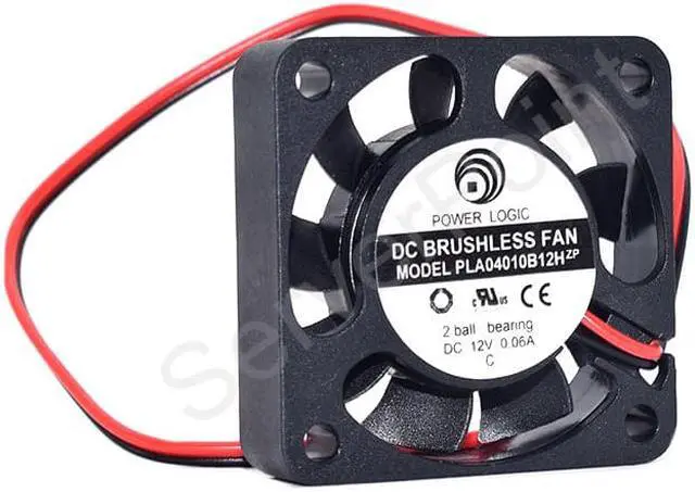 Main image of PLA04010B12H DC 12V 0.06A 40x40x10mm 2-Wire Server Cooling Fan