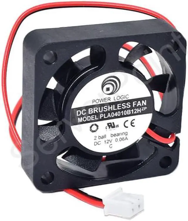 Alt view image 2 of 2 - PLA04010B12H DC 12V 0.06A 40x40x10mm 2-Wire Server Cooling Fan