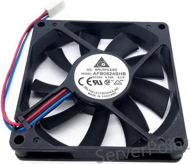 Main image of for Delta AFB0824SHB 8015 24V 0.26A 8CM 80 * 80 * 15mm dual ball bearing fan drive