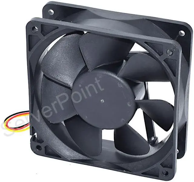 Alt view image 2 of 2 - Genuine  9G1212HG105 DC12V 0.98A 120X120X38mm 3-Pin Server Square Cooling Fan