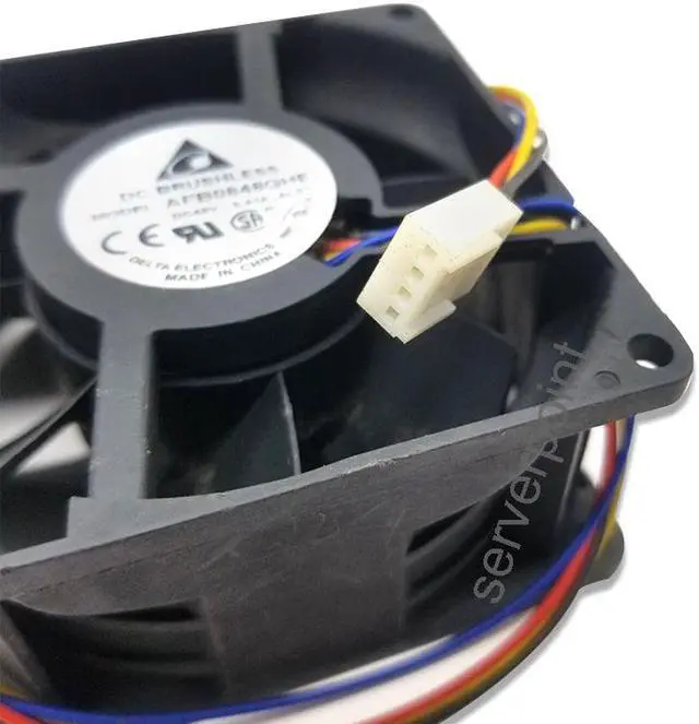 Alt view image 2 of 2 - For Delta AFB0848GHE 48V 0.41A 8038 8CM four-wire PWM cooling fan