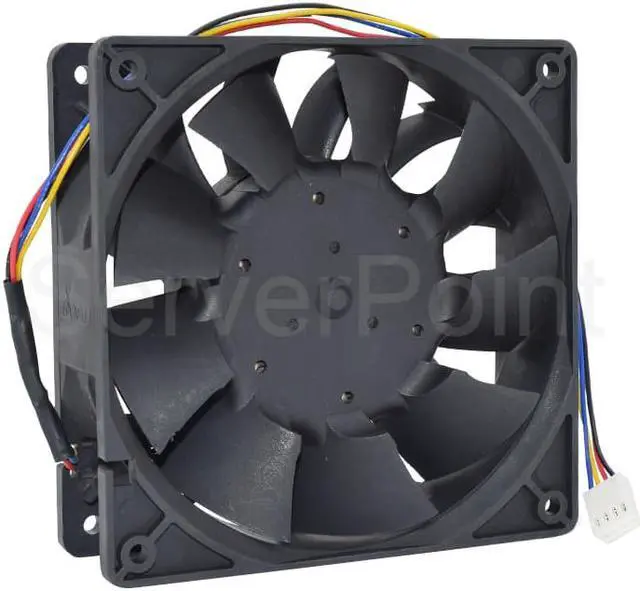 Alt view image 2 of 2 - TFC1212DE  DC12V 3.90A 12CM 5200RPM 252CFM 4 Pins Cooler For Bitcoin Miner Powerful Server Case AXIAL Cooling Fan
